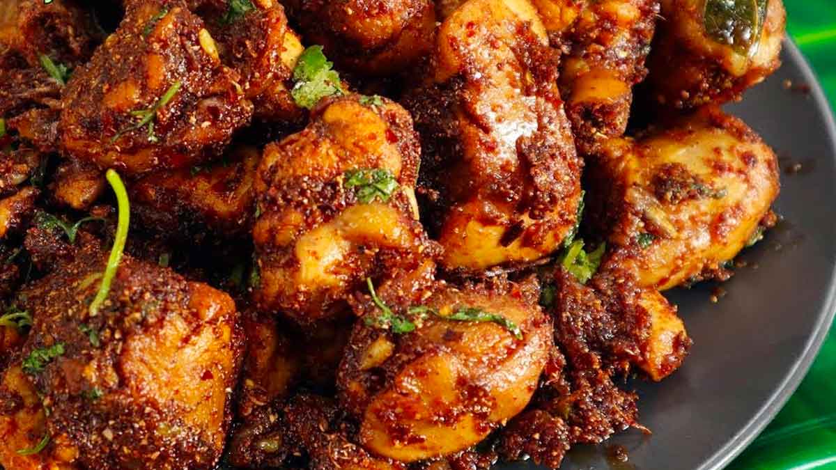 Chettinad Chicken Fry చికెన్ వేపుడును ఒక్క‌సారి ఇలా చేయండి రుచి