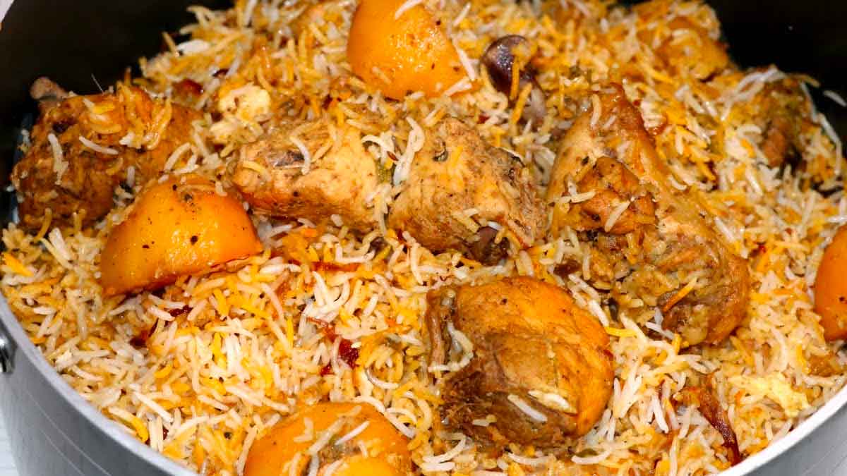 aloo chicken biryani recipe how to make this 