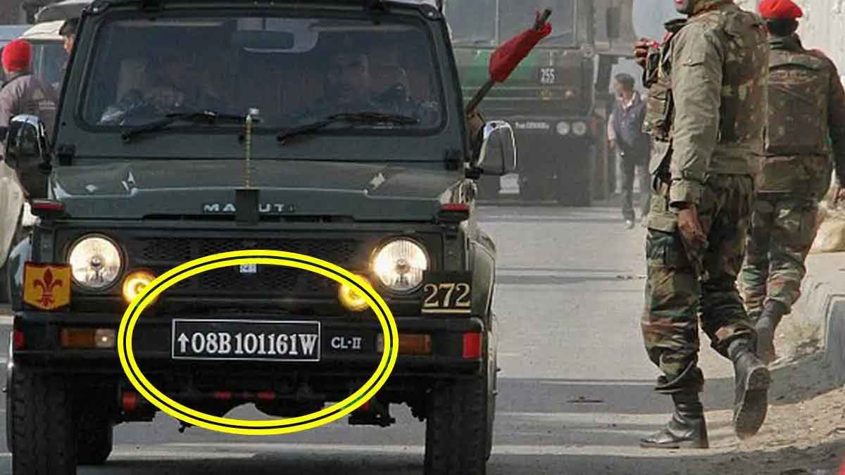 do you know the meaning of army vehicles number plates 