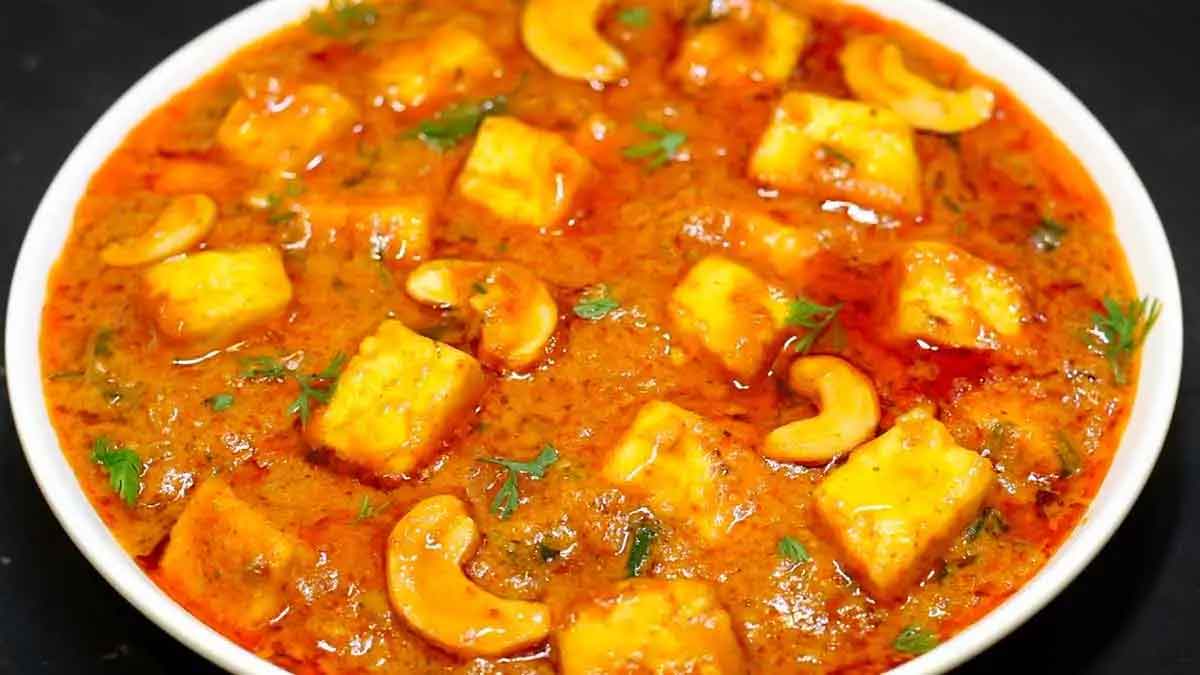 cashew paneer curry recipe in telugu make in this method 