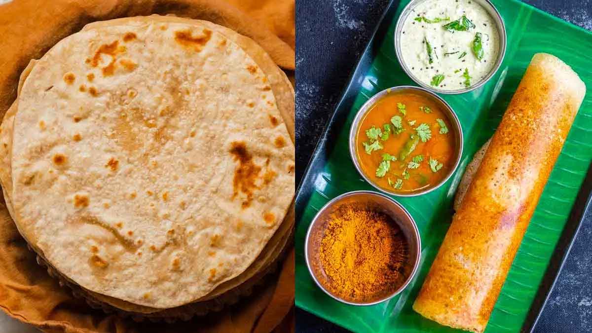 why chapathi and dosa are round 