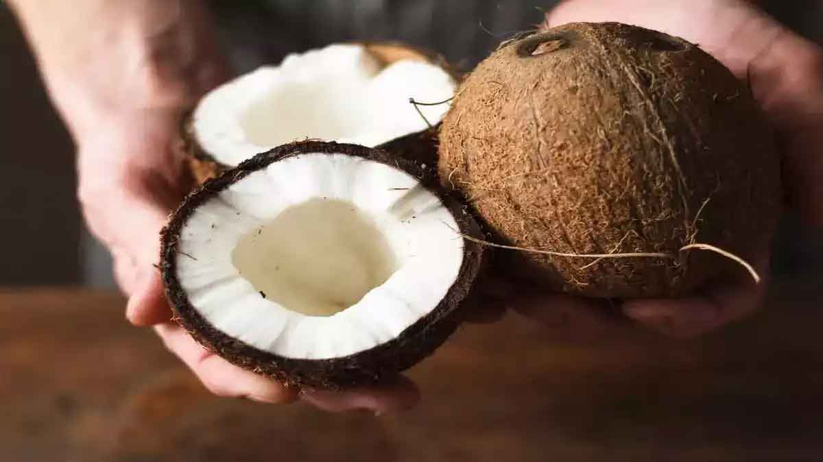 why coconut breaking when do pooja 