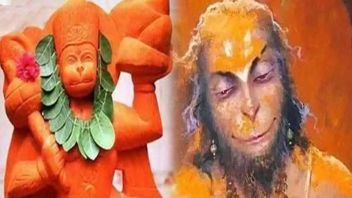 why lord hanuman has sindhuram all over his body 