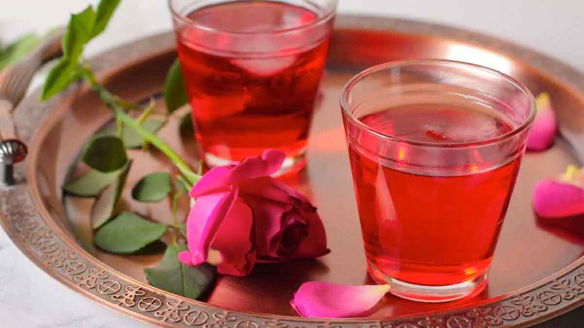 how to make rose sharbat recipe in telugu 