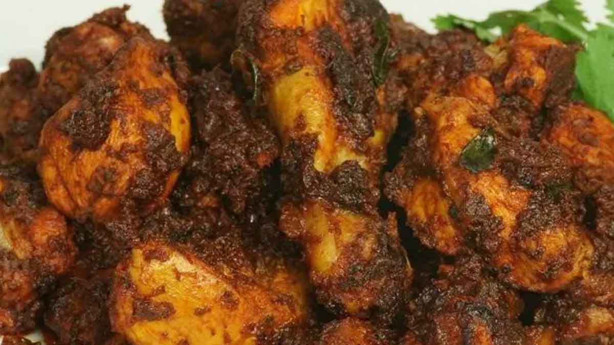 spicy chicken ulli karam fry 