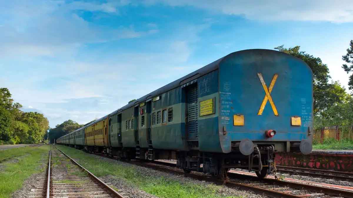 why there is x symbol on train last bogie 