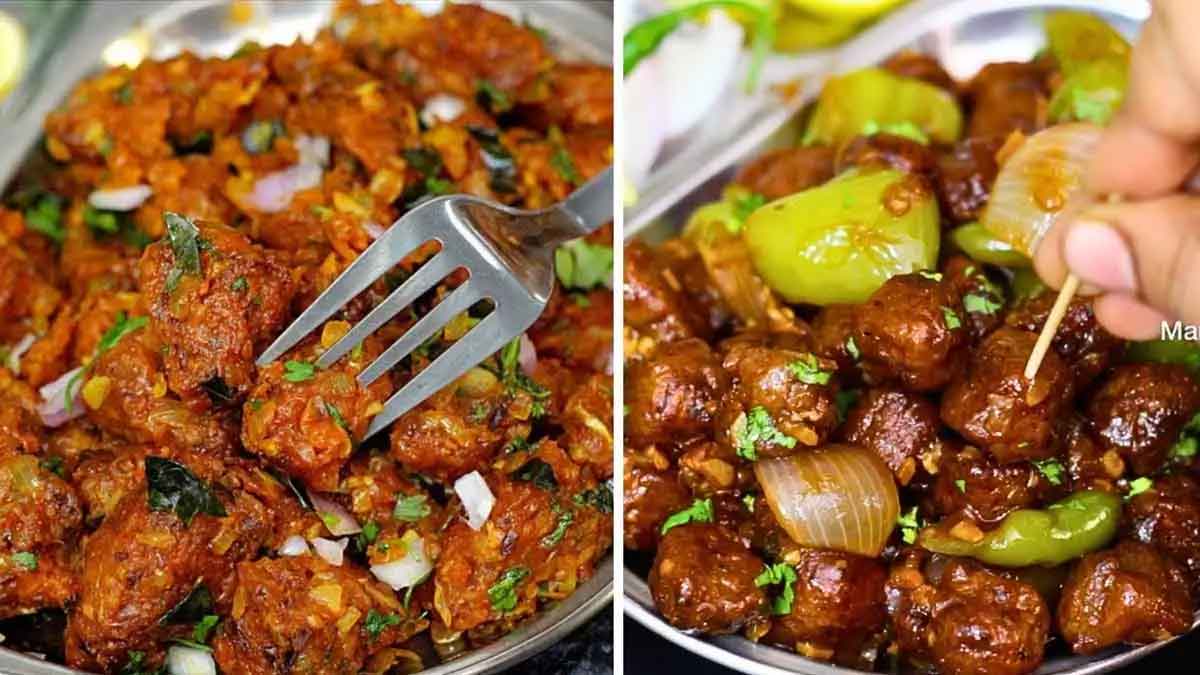 street style veg manchurian recipe in telugu 