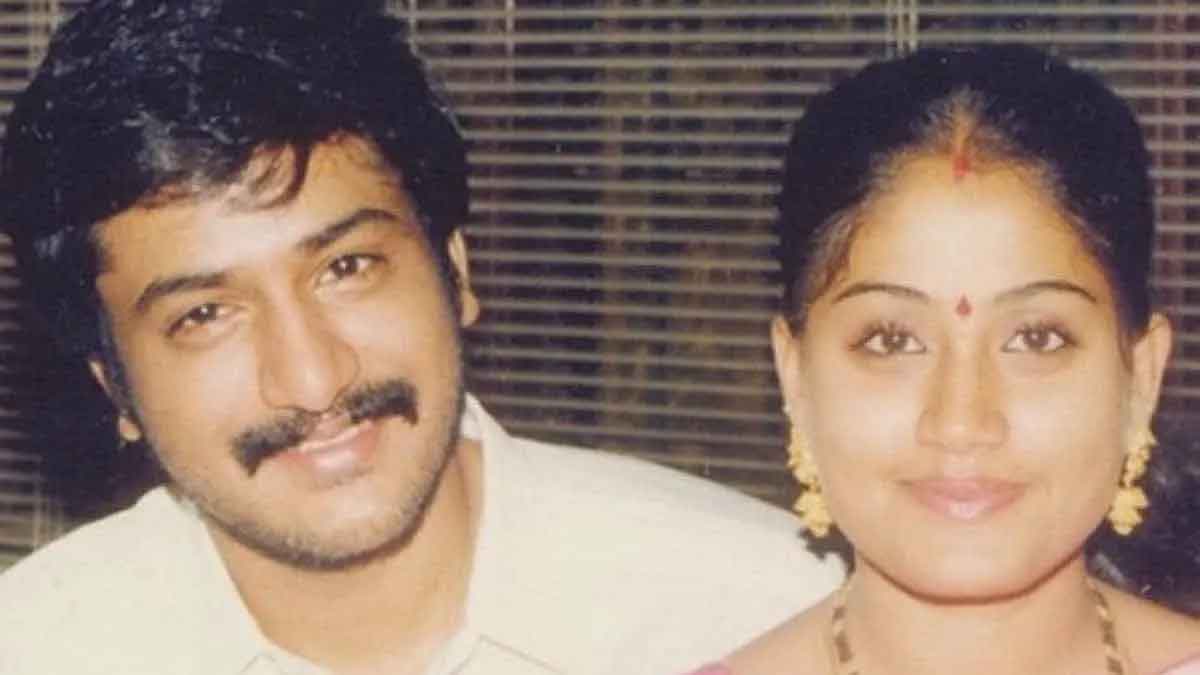 relationship between vijayashanthi husband and nandamuri family 