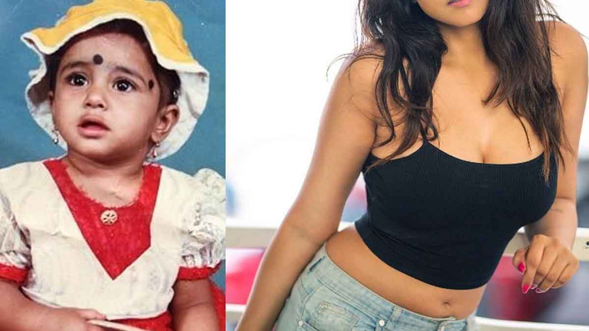 anchor varshini childhood photo viral 