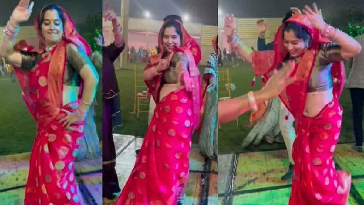 Viral Video woman dances in marriage function 