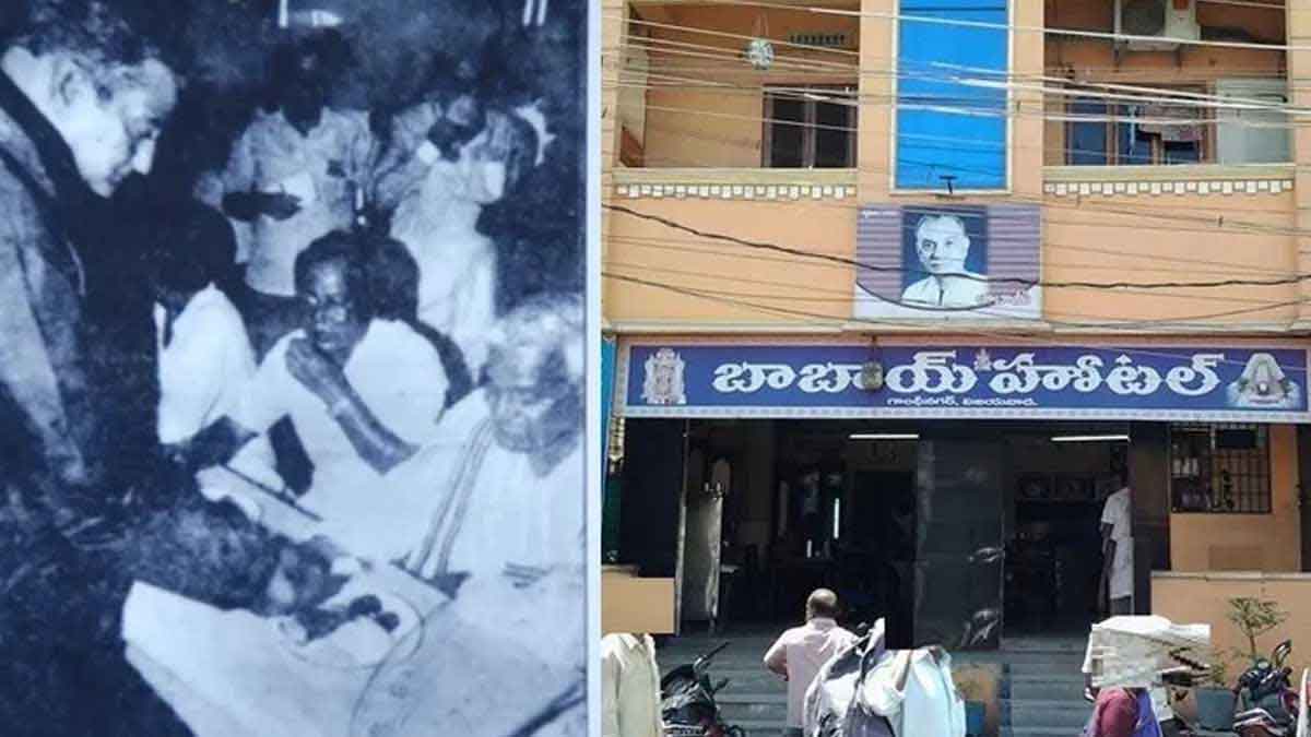 what is the relation between babai hotel and sr ntr 