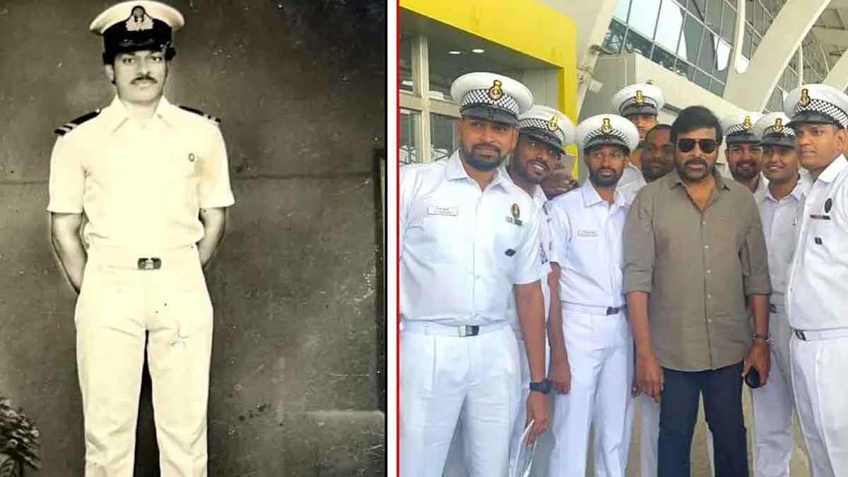 chiranjeevi navy dress uniform photos viral 