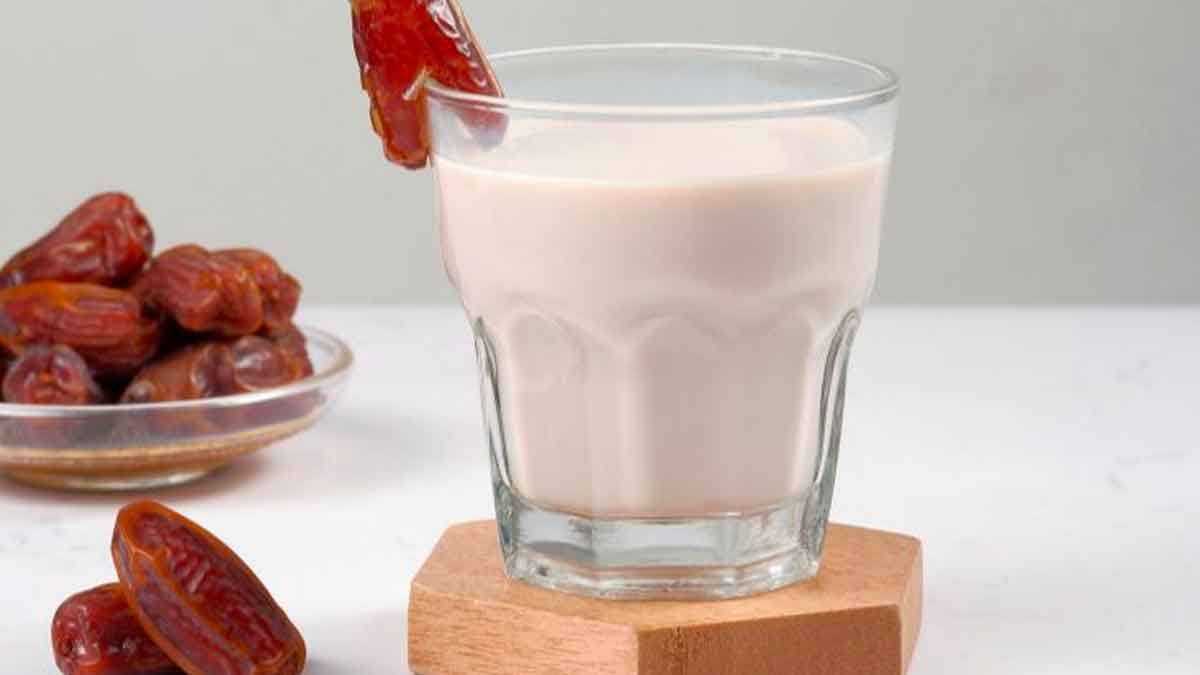 take dates with milk daily for many health benefits 