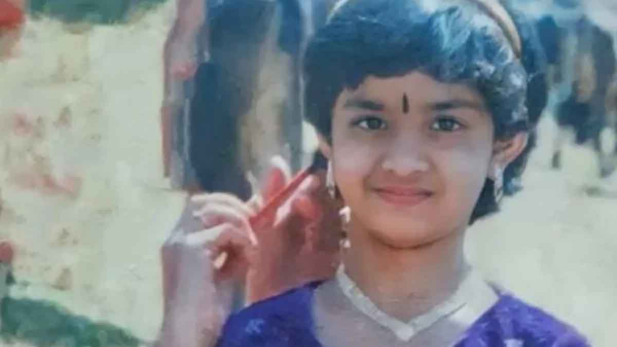 keerthy suresh child hood photo viral 