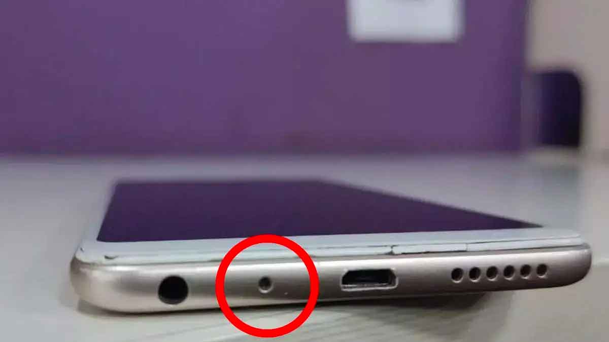 what is this hole that we see in every smart phone 