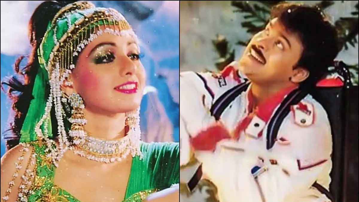 sridevi and chiranjeevi movie vajrala donga stopped know why 