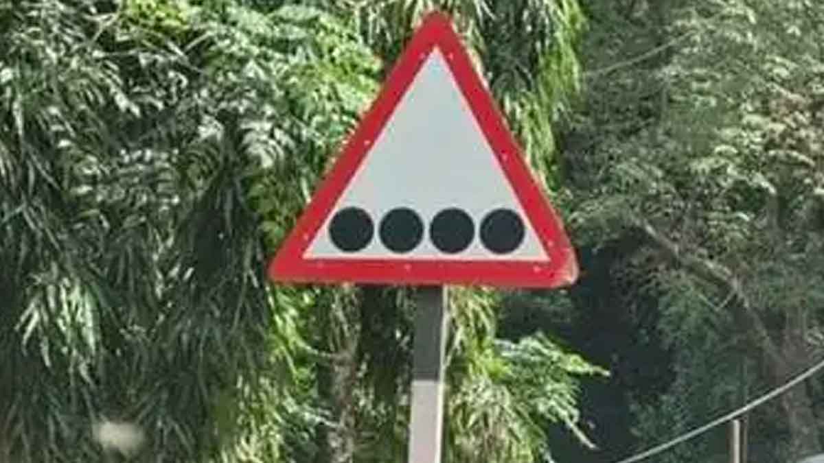 if you see this type of traffic sign board then know the meaning 