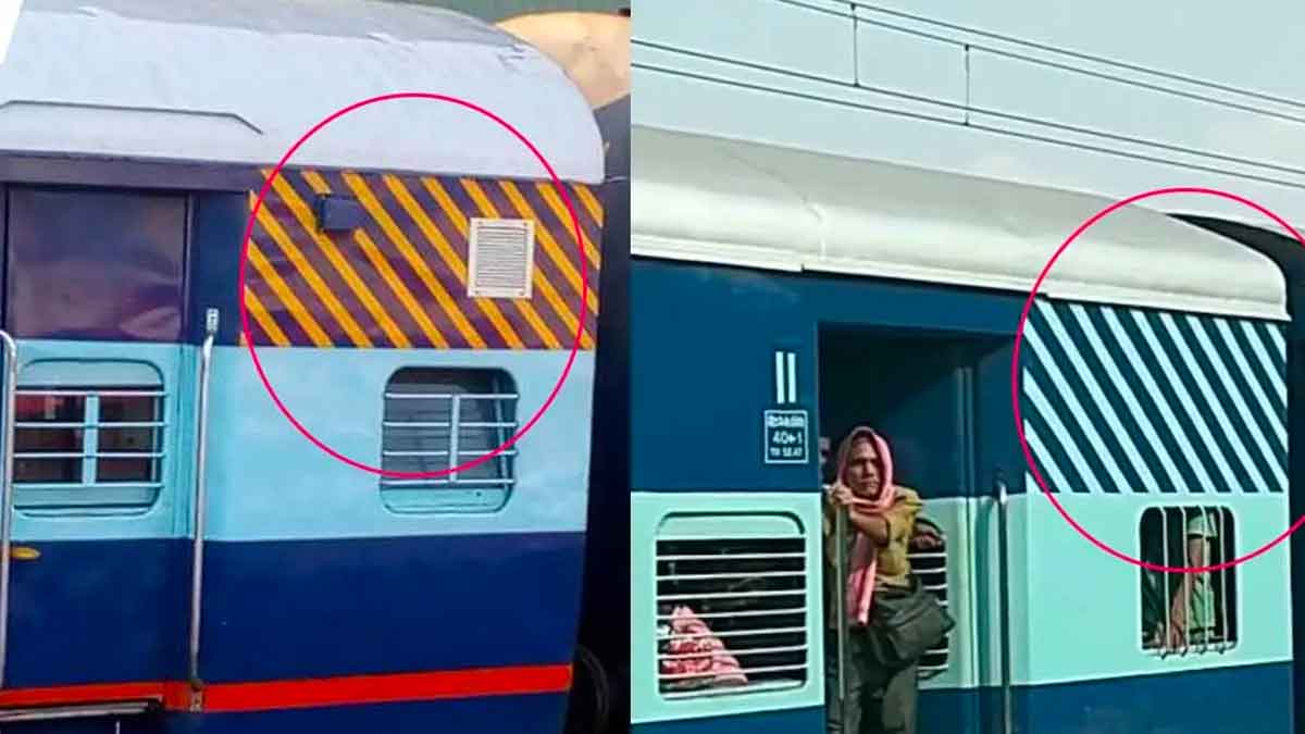 what is the meaning of these stripes on railway coaches 