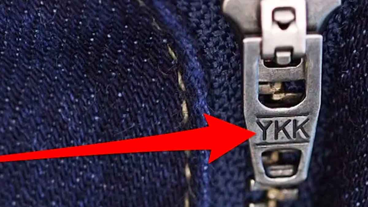 do you know the meaning of ykk on jeans pant zips 