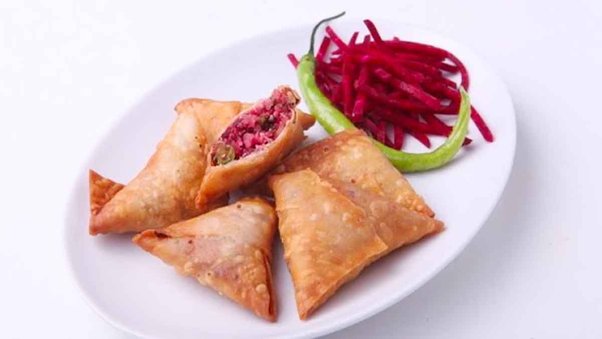 how to make beetroot healthy samosa recipe in telugu 