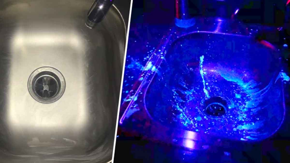 what happens if you clean chicken under tap water 