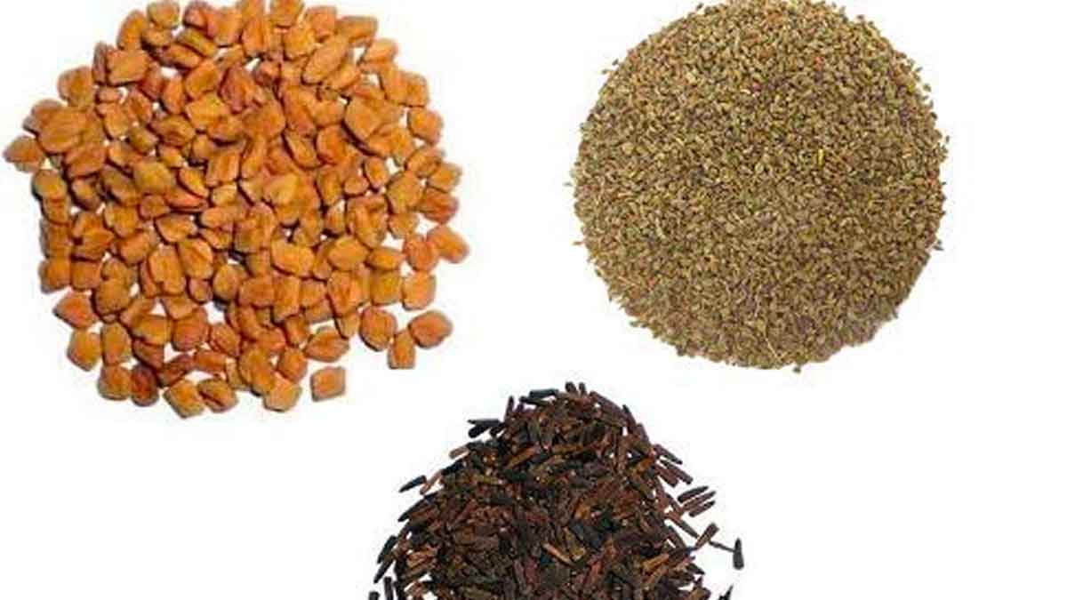 fenugreek ajwain and black cumin powder works like medicine 