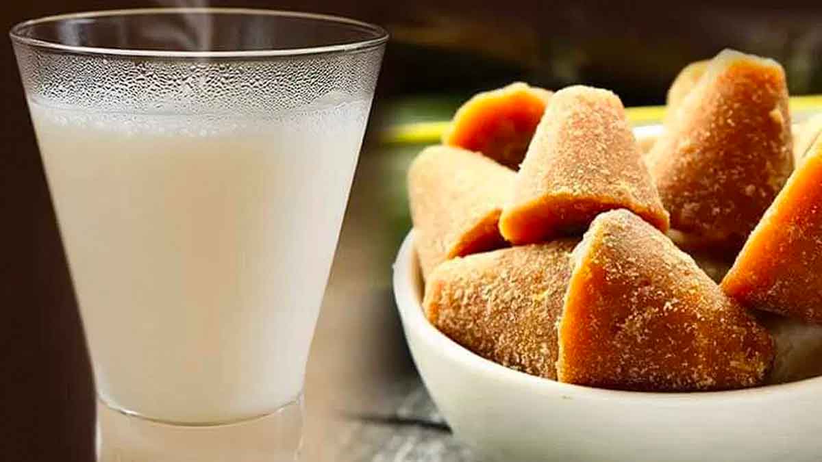 take milk mixed with jaggery for these health benefits 