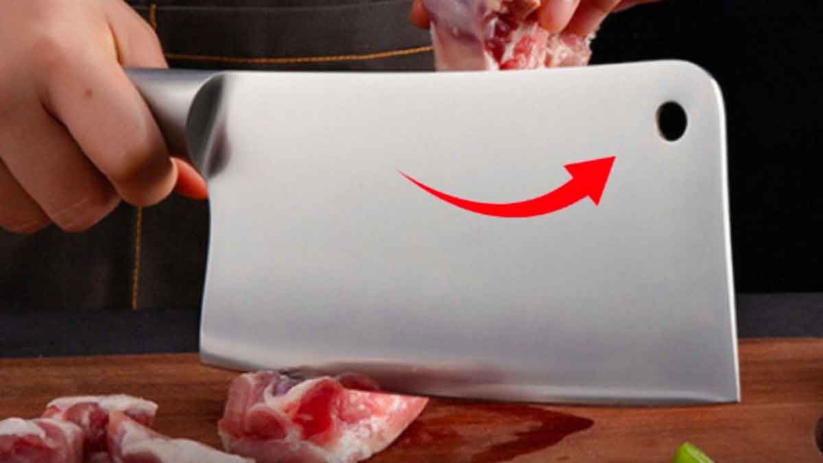 do you know why mutton knives have this type of hole 