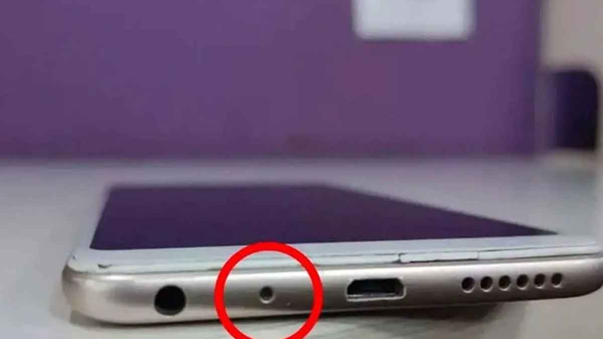 do you know what is the small hole beneath smart phone 