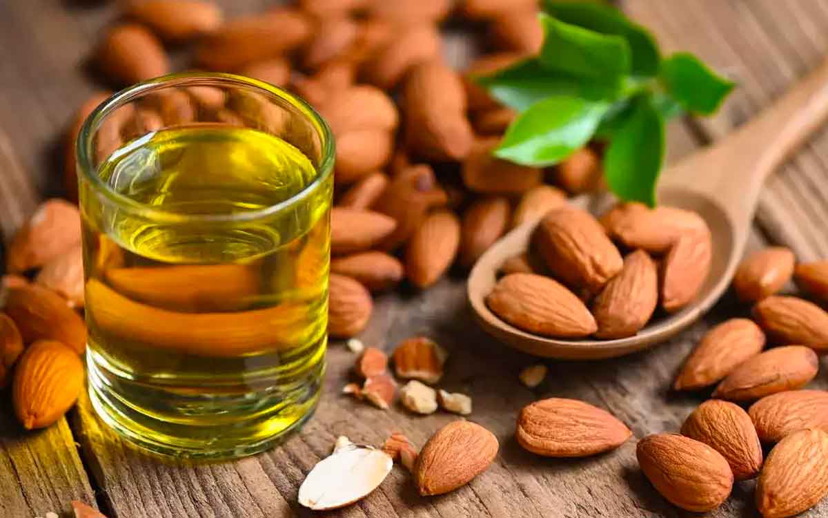 almond oil is better for not only hair but also for skin 