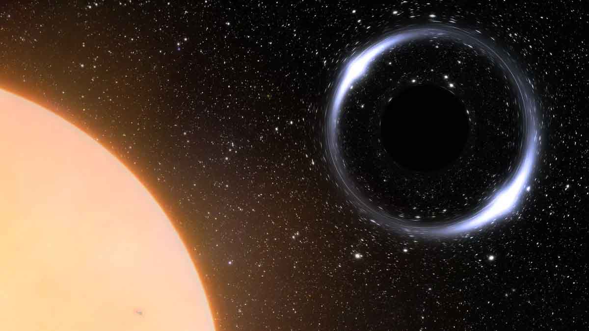 a black hole is arriving towards earth 