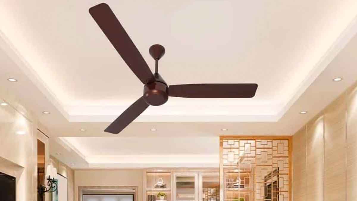 why indian ceiling fans have 3 blades 