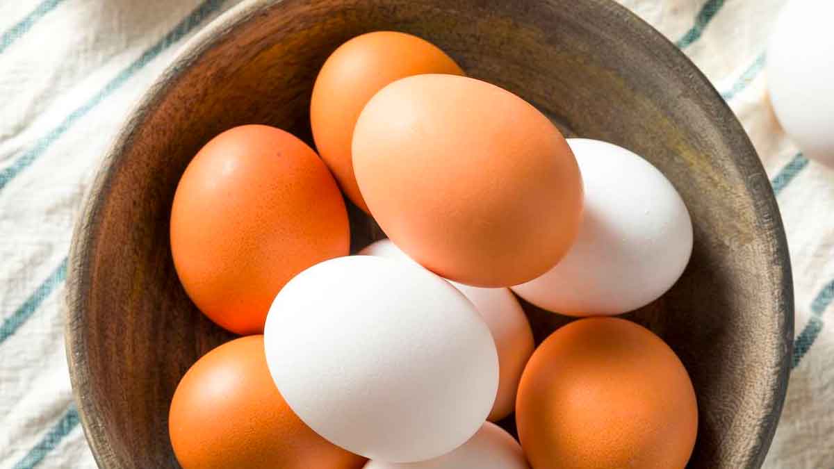 white and brown color eggs which one are healthy 