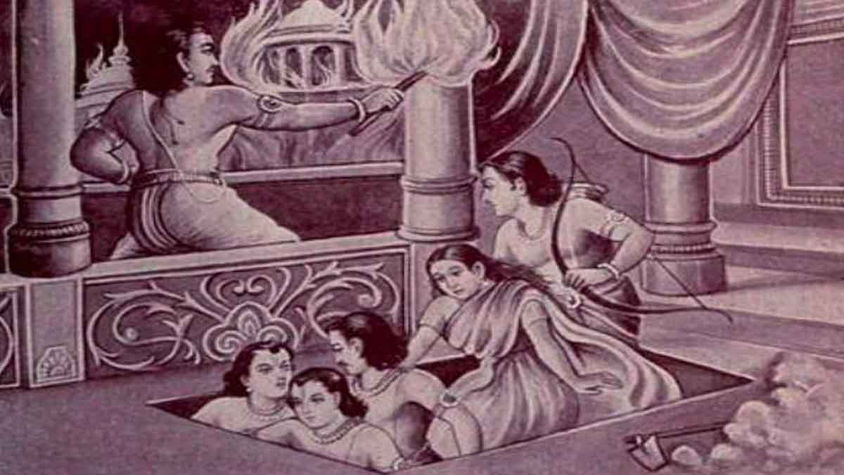 how pandavas escaped from lakka illu 