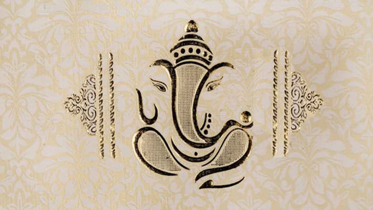 why we print lord ganesha photo on wedding cards 