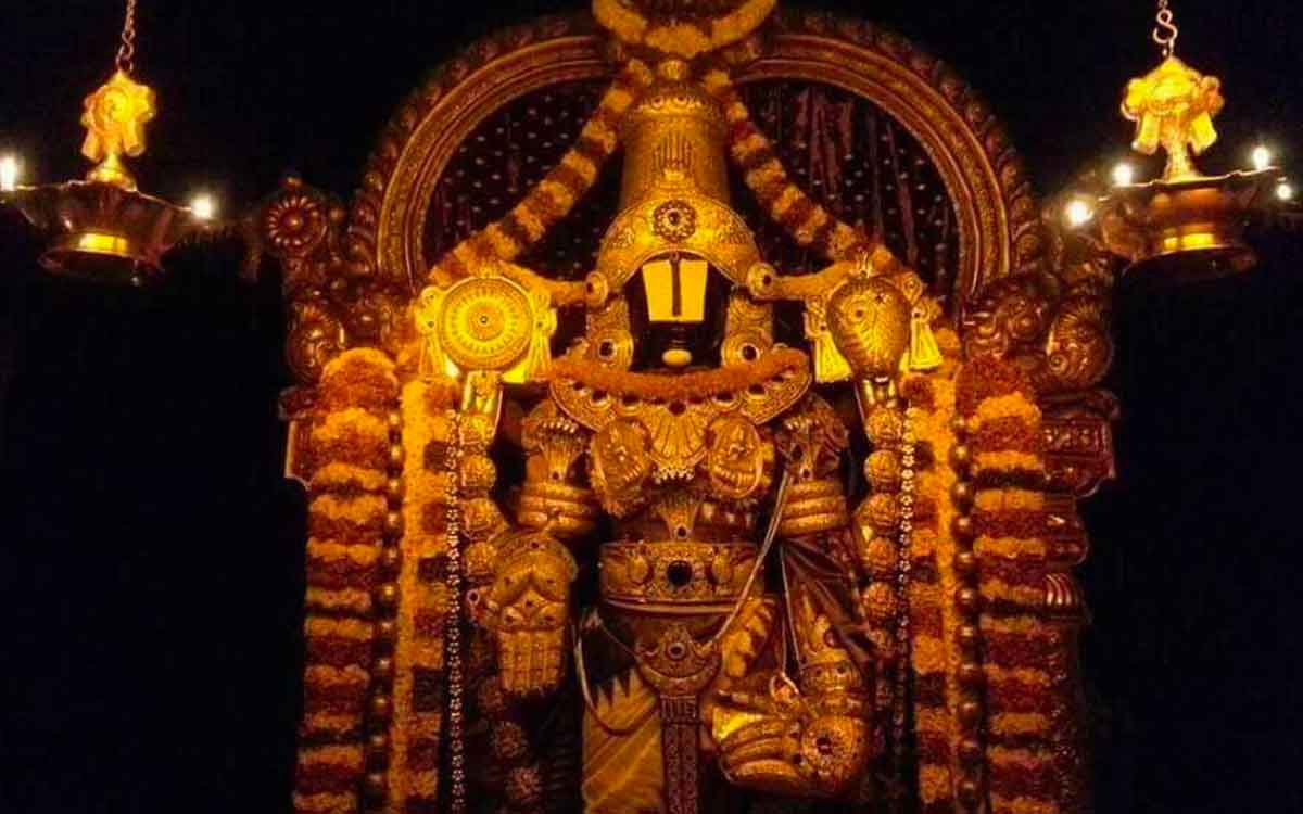 what is the story behind tirumala srivaru beard pacha karpuram 