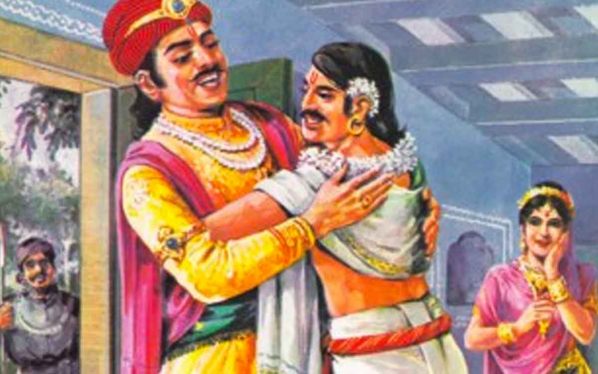 an interesting conversation between bhoja raja and kalidasa 