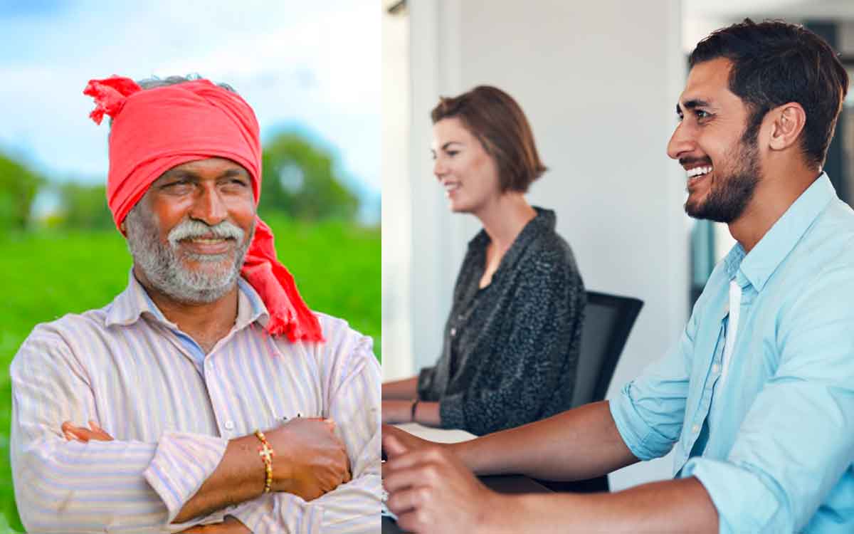 farmer and software employee both are same or what 