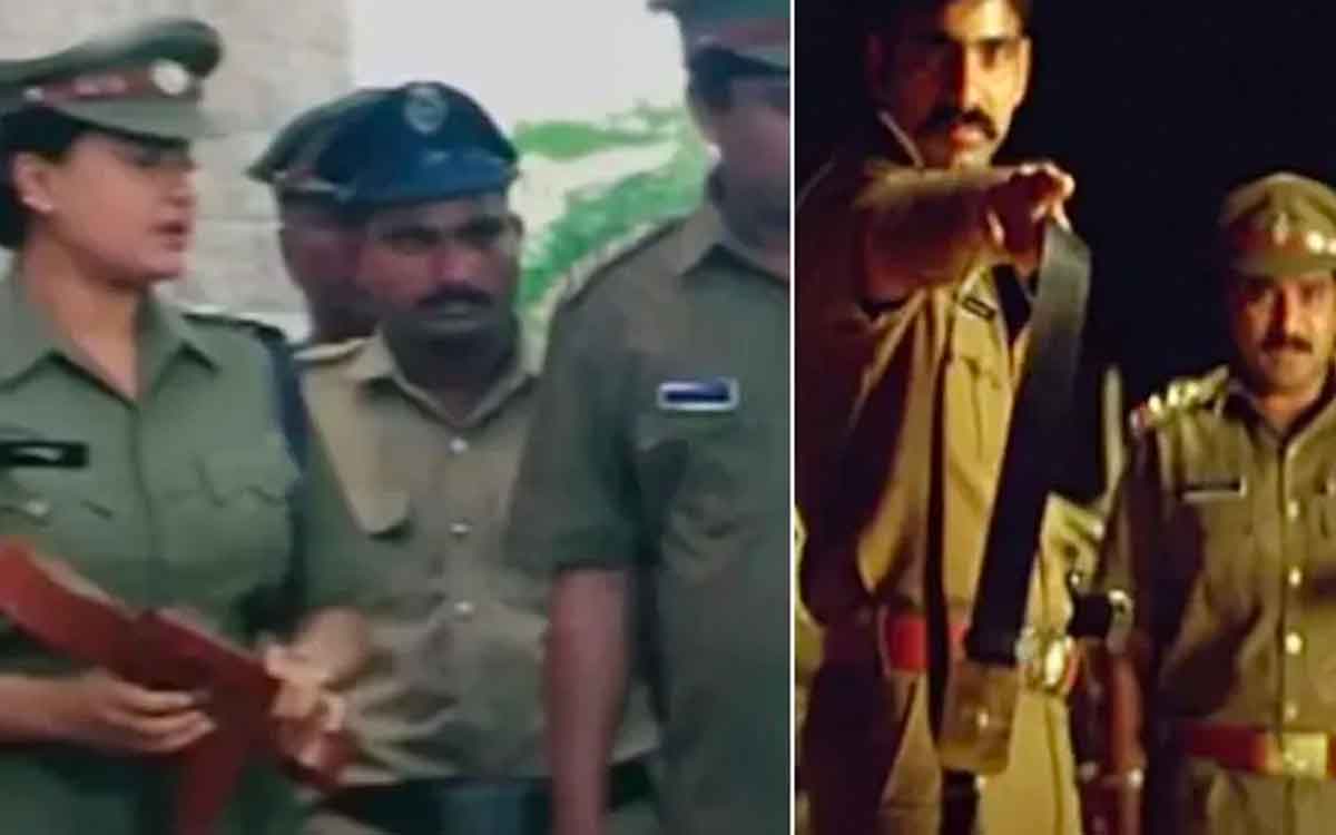 vikramarkudu movie scene copied from shambhavi ips movie 