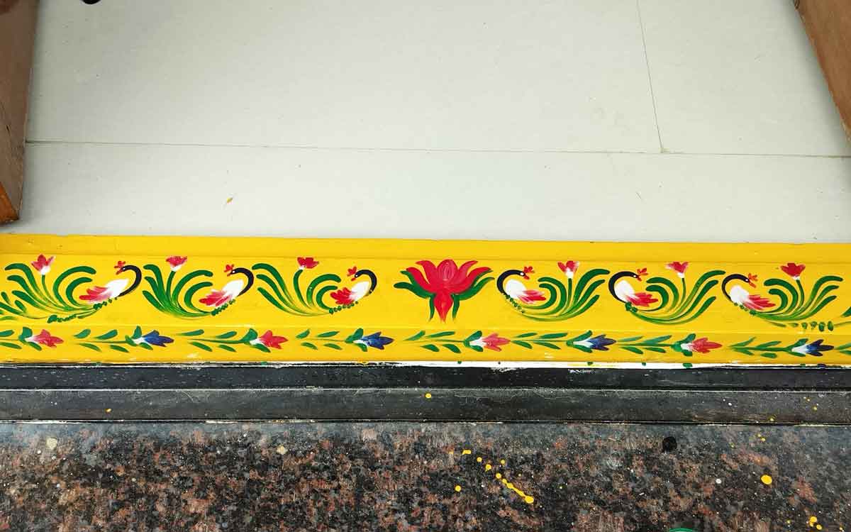 why we need to apply turmeric and kumkum to gadapa 