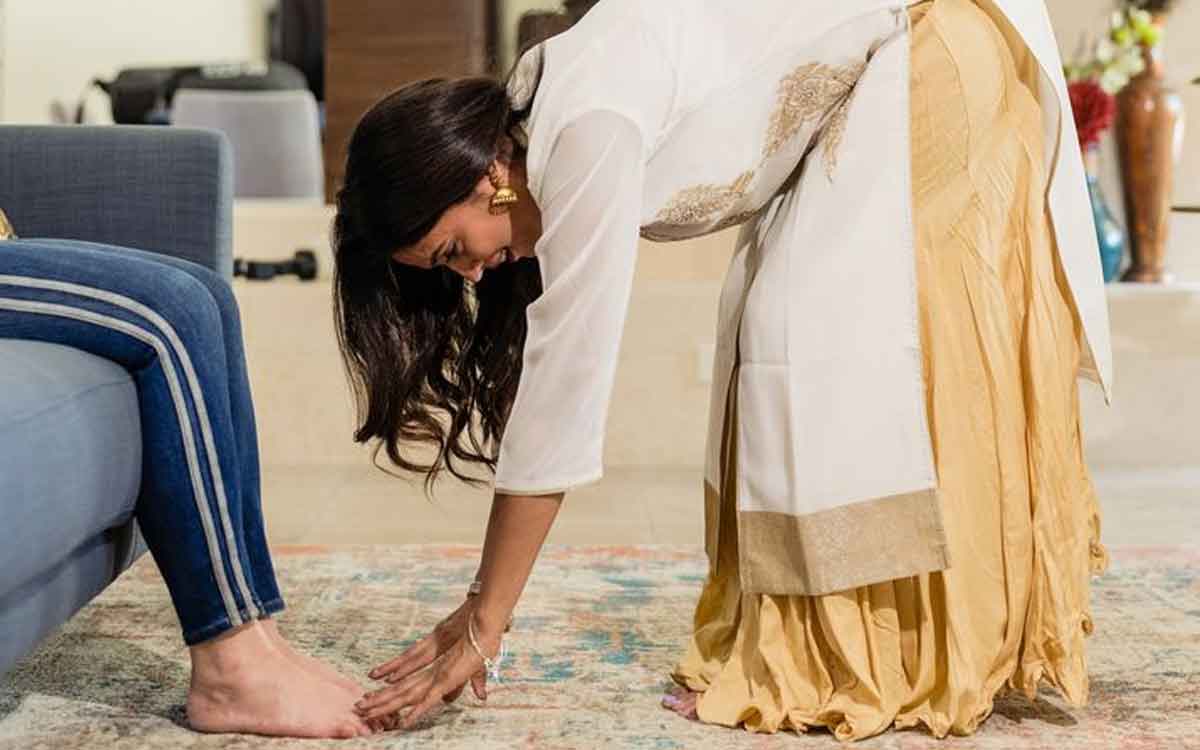 why we touch elders feet what is the reason 